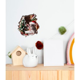 Mouse Reading Book Wall Murals Peel and Stick for Kids Room, Classroom Wall Decor - 3D Effect Wall Mural, Ideal Wall Stickers & Murals, Decorative Decal for Educational Spaces Design 22