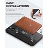 VULKIT Phone Card Holder Slim Leather Adhesive Pocket RFID Blocking