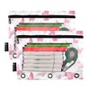 FJDENG Butterfly Pencil Pouch Flip Folder 3 Rings,Binder Zipper Pouch