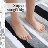 Homaxy Non-Slip Bathroom Rug Soft High-Pile Microfibre Bath Mat Absorbent