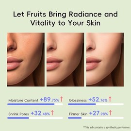 QUIYUM Conjuntos de Cuidado de la Piel con Frutas, Cuidado de la Piel de Rutina con Mascarilla Facial, Cuidado de la Piel de Belleza para Mujeres, Cuidado Facial, Hidratación, Humectante, Control de