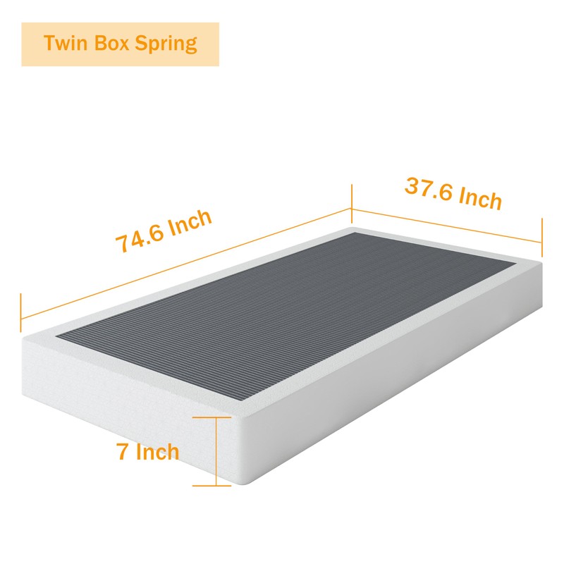 SHLAND Box Spring Twin 7 Inch Metal Box Spring Twin
