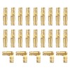 sourcing map 50Pcs Invisible Barrel Hinges, 4x17mm Brass Concealed Hinge,