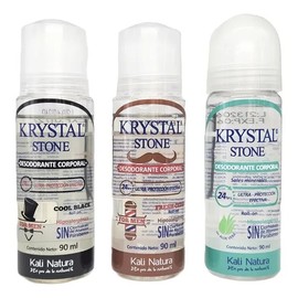 Desodorante En Roll On Krystal Stone, Hipoalergenico, 90ml