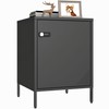 Steehoom Locker Nightstand with Lock and Adjustable Shelf, Dorm Lockable