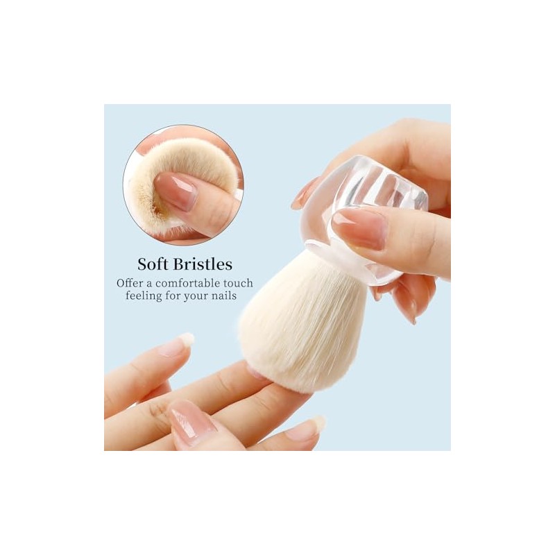 BQAN - Cepillo de polvo suave para uñas acrílicas |