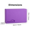 WHITECLOUDZ Yoga Blocks Set of 2 with strap - EVA