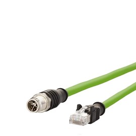 SENSOR CABLE, M12 PLUG 8POS-RJ45, 2M 142M2X15020 By METZ CONNECT