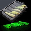 Luminous Fishing Lure Bait Set- 5Pcs Hard Lure Minnow Crankbait