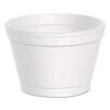 Dart 3.5J6 3.5 oz Foam Container, White (Case of 1000)