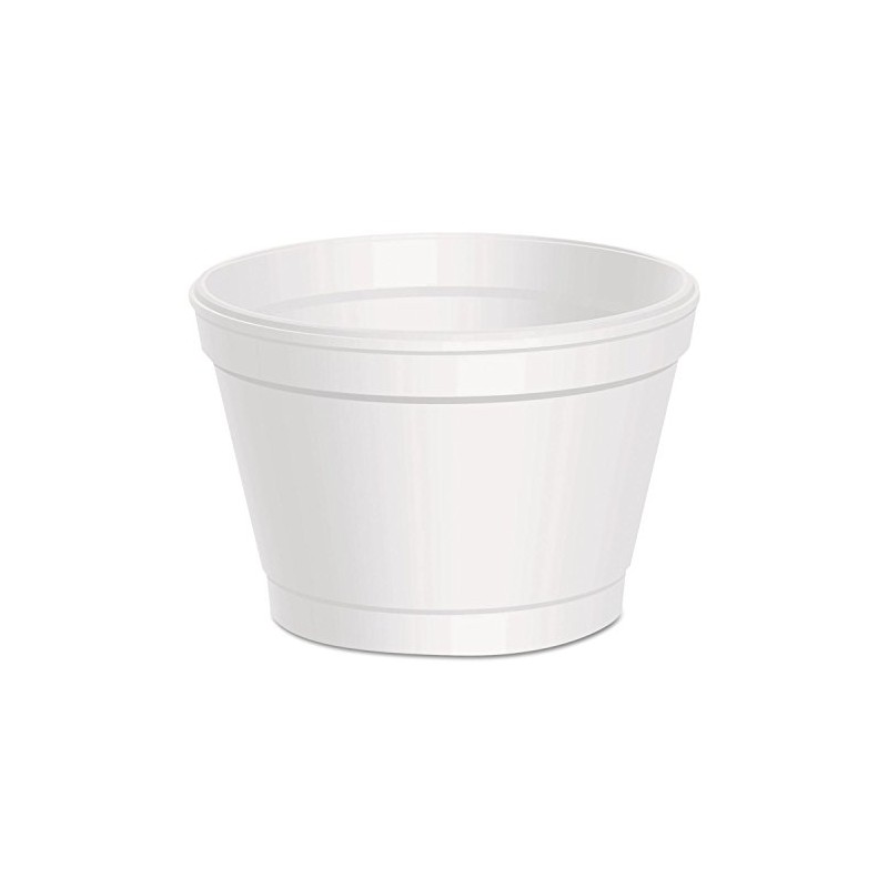 Dart 3.5J6 3.5 oz Foam Container, White (Case of 1000)