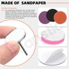 Tanstic 100pcs (#80#120#150#180#240 Grit) Replacement Sandpaper Discs with 25mm Metal