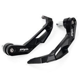 ZEXDDI Motorcycle Handguards Compatible with Ninja 500 SE 2025 Ninja 400 300 250R ZX6R ZX10R ZX4RR ZX14R Ninja 1000SX Aluminum Brake Clutch Lever Guards Protector (Black)