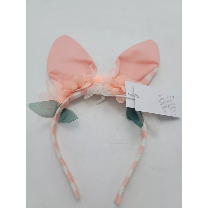 Meri Meri Headband Bunny Rabbit Ears Easter Checkered Gingham Party