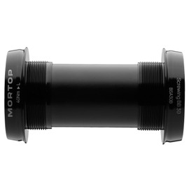 MORTOP Threaded BSA 68/73mm, Bottom Bracket fits with SRAM Dub, Cartridge Bearings (BSA-Black)
