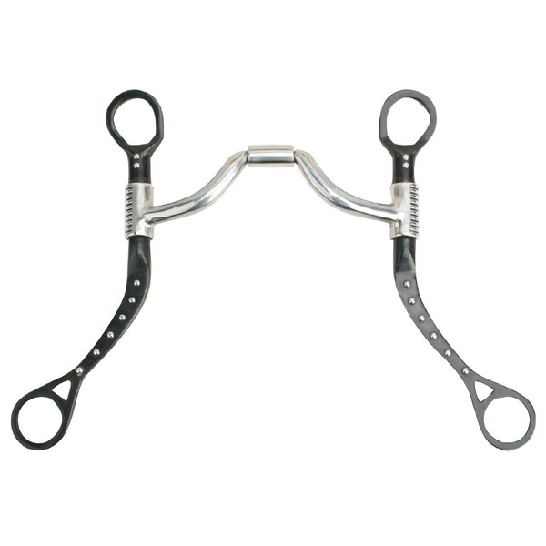 Myler MBB Black Flat Shank with Sweet Iron Ported Barrel