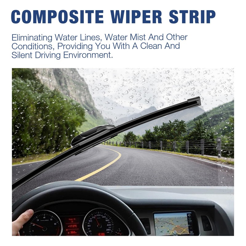 3 Wipers 24"/18"/12" Windshield Wiper Blades Replacement for Nissan Pathfinder