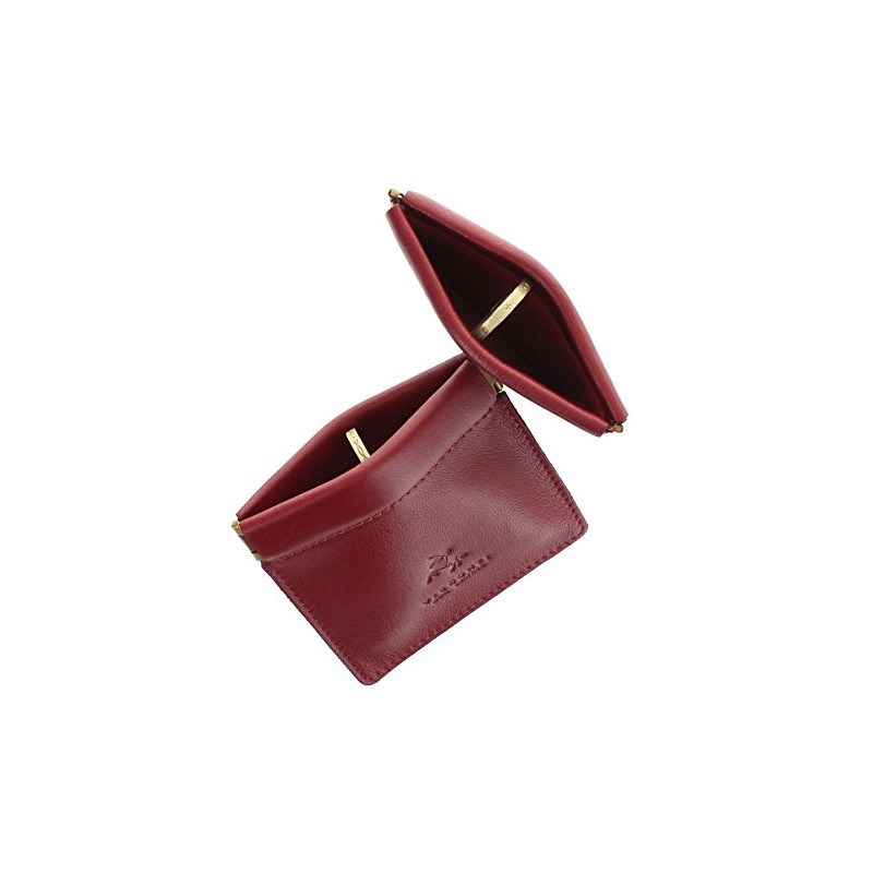 Pack of 2 Visconti Leather Snap Top Purses CP7 Red