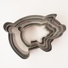 Heluok Pig Cookie Cutter, Large Mexican Gingerbread Piggy Marranitos Cookie