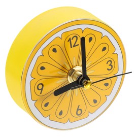 CORHAD 2pcs Fruit Pattern Magnetic Fridge Clock Sticker Japanese Fridge Magnets Round Wall Clock Magnets Random Color
