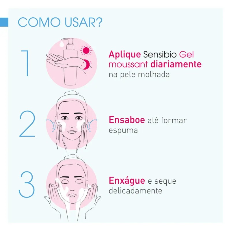 Bioderma Sensibio Gel Moussant Micelar, Limpieza Suave para Piel Sensible,