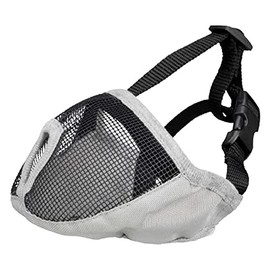 Trixie Muzzle for short-nosed breeds, polyester,Grey,15 cm