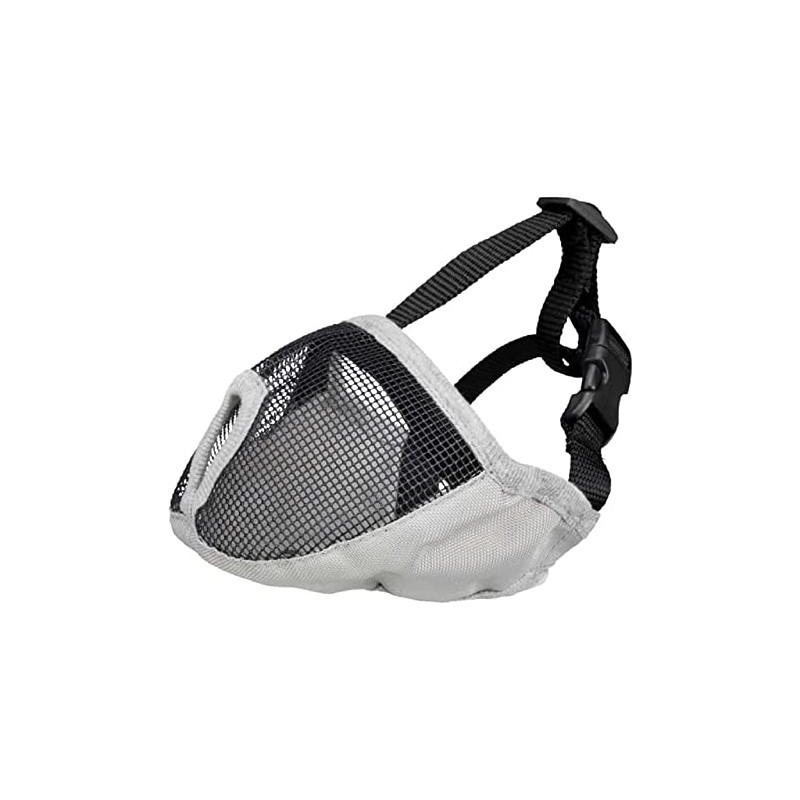 Trixie Muzzle for short-nosed breeds, polyester,Grey,15 cm
