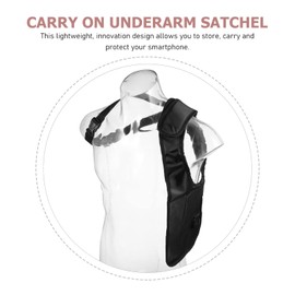 Milisten Travel Wallet Men Bag Men Bag Armpit Anti- Hidden Underarm Bag Small Tool Pouch Sling Chest Bag for Men Black Hidden Bag Hidden Bag Mens Wallet