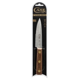 CASE XX KNIVES WALNUT WOOD 4 1/2 in. STEAK KNIFE - CLAM XX640 (11079) POCKET KNI
