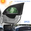 LoyaForba 2Pcs Car Window Shade, Zipper Breathable Side Sun Mesh,