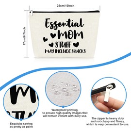 Mom Mama Bag Baby Shower Gifts for New Mom Makeup Bag Mothers Day Christmas Birthday Valentines Day Gifts for Mother Mommy Gift from Daughter Son Zipper Cosmetic Pouch