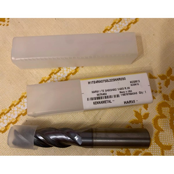 Kennametal End Mill 3/4” 4 Flute Solid Carbide 6676462 HARVI