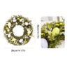 Simulation Easter Egg Wreath with Handmade Natural Plant Easter Decorations