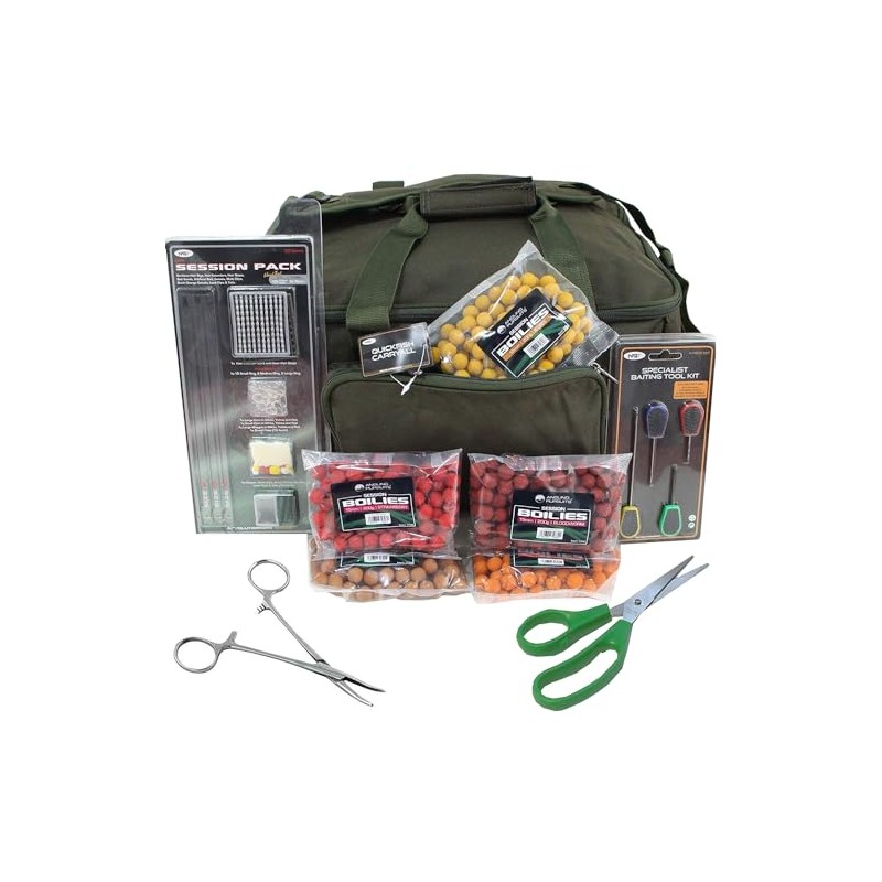 NGT Green Carryall Carp Fishing Tackle Bag Hook Hair Rig