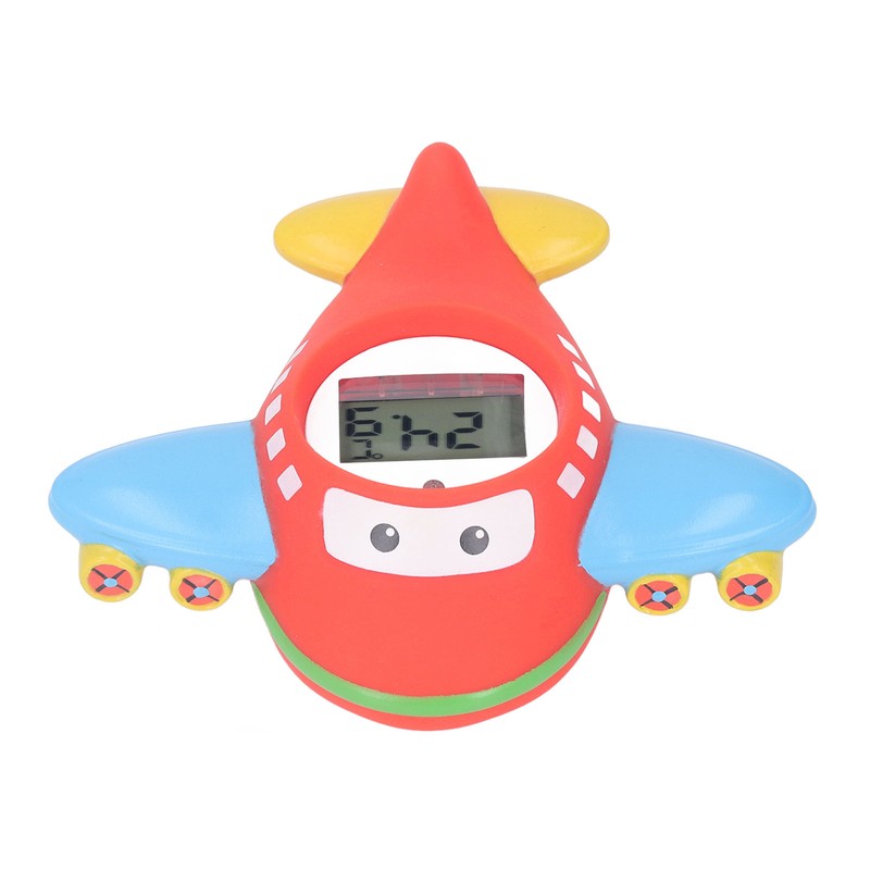 Baby Bath Thermometer IPX7 Waterproof Accurate Cartoon Airplane Shape Small