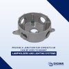 SIGMA ENGINEERED SOLUTIONS 143854 Round Metal Electrical Outlet Box, Weatherproof,