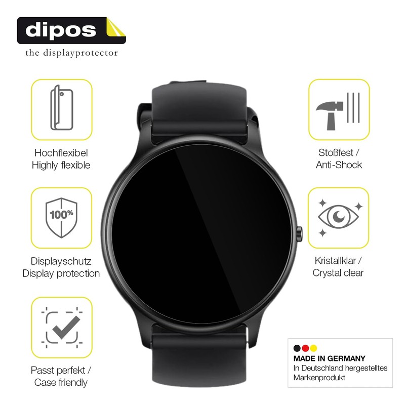 dipos FLEX 2 x Clear Screen Protectors for Parsonver SR1