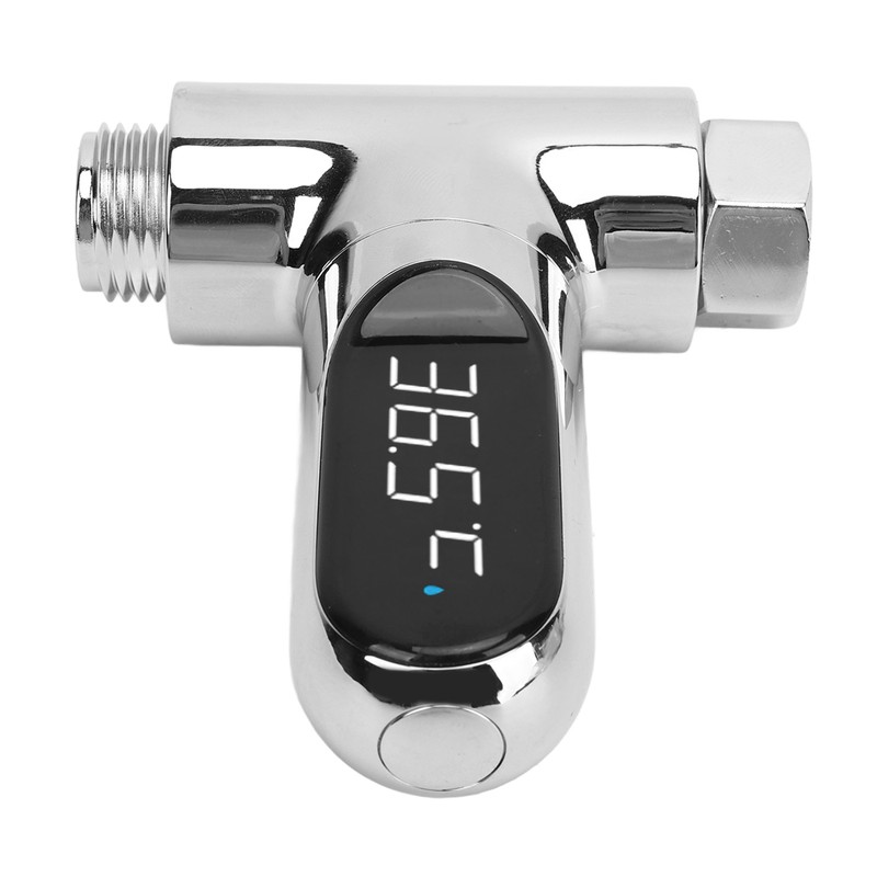 Shower Thermometer Aluminum LED Digital Shower Thermometer for Home Bathroom
