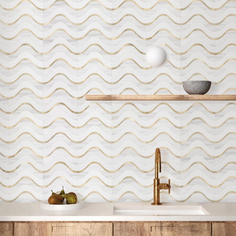 Vamos Tile 10-Sheet Peel and Stick Backsplash Seamless Tile,Stick on