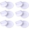 Molde para Hamburguesas de Plástico Pp Blanco, Kit de 6