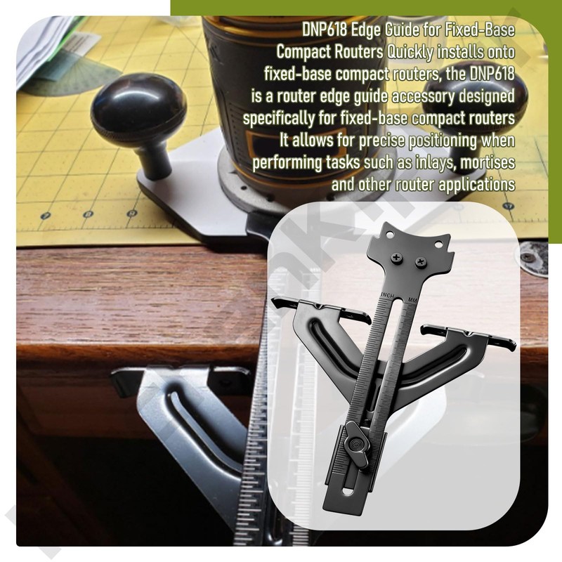 DNP618 Router Edge Guide for DEWALT DCW600B 20V Max XR