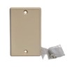 Central Vacuum Cleaner Blank Inlet Cover Almond