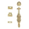Set of 2, 8 Inch Solid Brass Surface Slide Bolt,