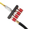 AIRTOON 2PCS 4-Way Straight Air Manifold Splitter, Line Type Air
