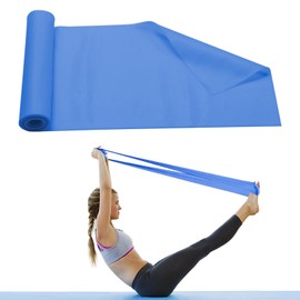 Resistance Band,Skin-Friendly Resistance Fitness Exercise Bands,Natural Latex Long Resistance Bands,1.5M Exercise Bands Resistance for Women and Men,Ideal for Home, Gym, Yoga, Training (Blue)