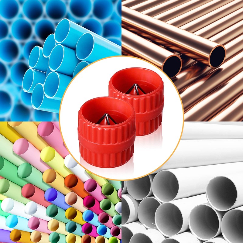 6 PCS Copper Pipe Cleaner and Reamer & Sanding Sponge