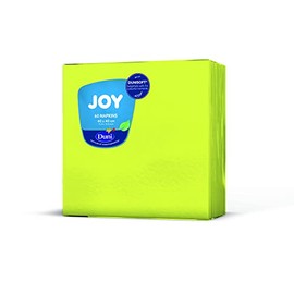 Duni 164586_(1) Dunisoft Lunch Napkins, 40 cm x 40 cm, Large, Kiwi (Pack of 60)