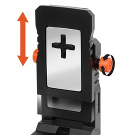 Johnson Level & Tool 40-6422 Magnetic 360° Laser Mounting Bracket for JLN Cross-Line, JDT Dot, and JLD Combination Lasers, Multi-Function Mount, Two Velcro Straps