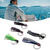5PCS Saltwater Trolling Lure PVC Squid Skirted Deep Sea Fishing
