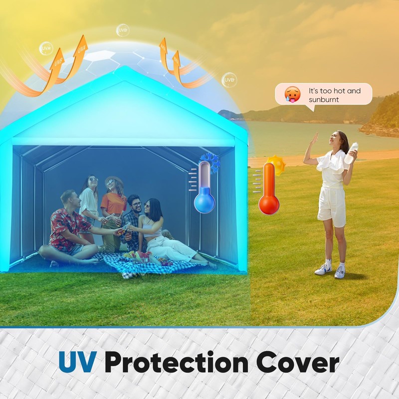 ADVANCE OUTDOOR Replacement Top Cover Tarp with Leg Cloth for